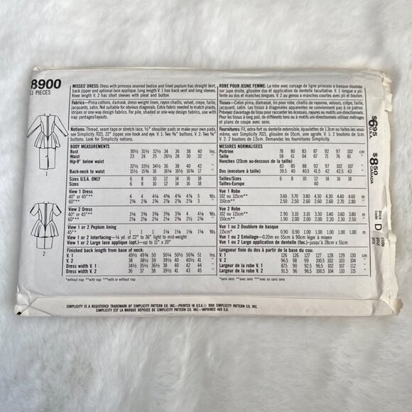 3 Simplicity Sewing Patterns - Picture 5 of 7